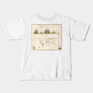 Global botanical geography, 1840s (C026/8518) Kids T-Shirt